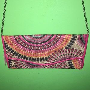 Pink Decorative Convertible Clutch!